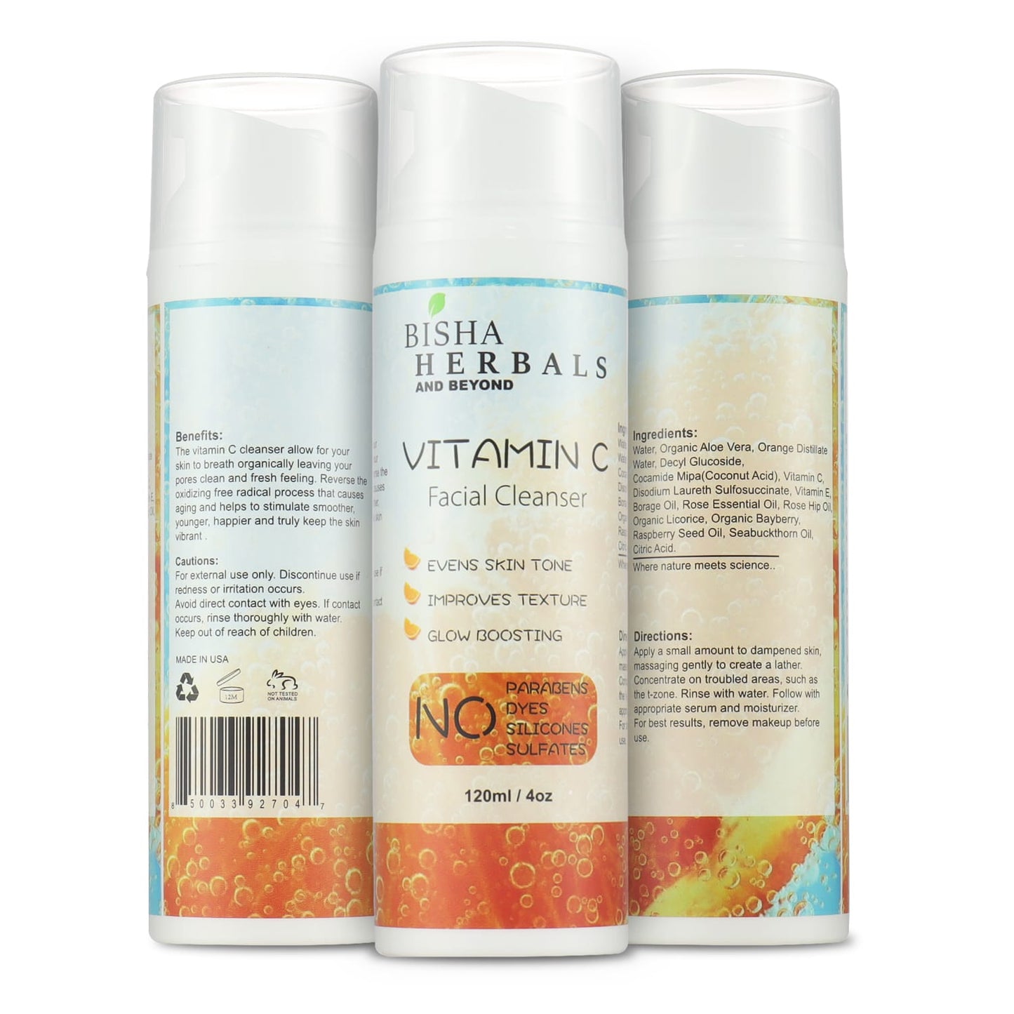 Vitamin C facial cleanser