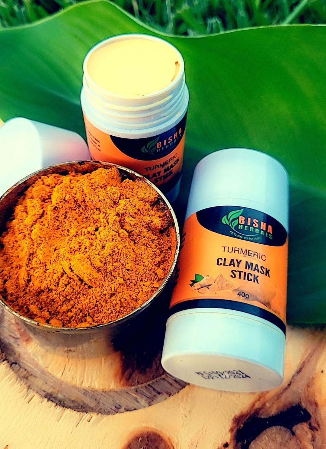 Turmeric Clay Mask Stick – Natural Cleanser for Radiant Skin